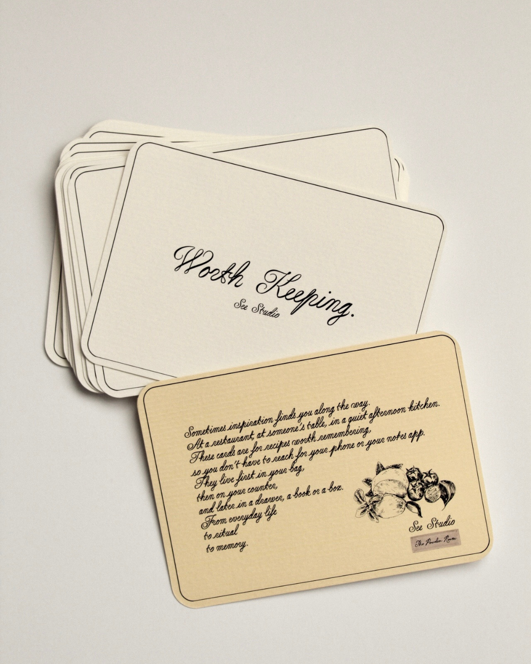 Recipe Cards - Powder Room