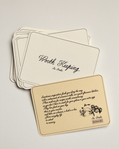 Recipe Cards - Powder Room
