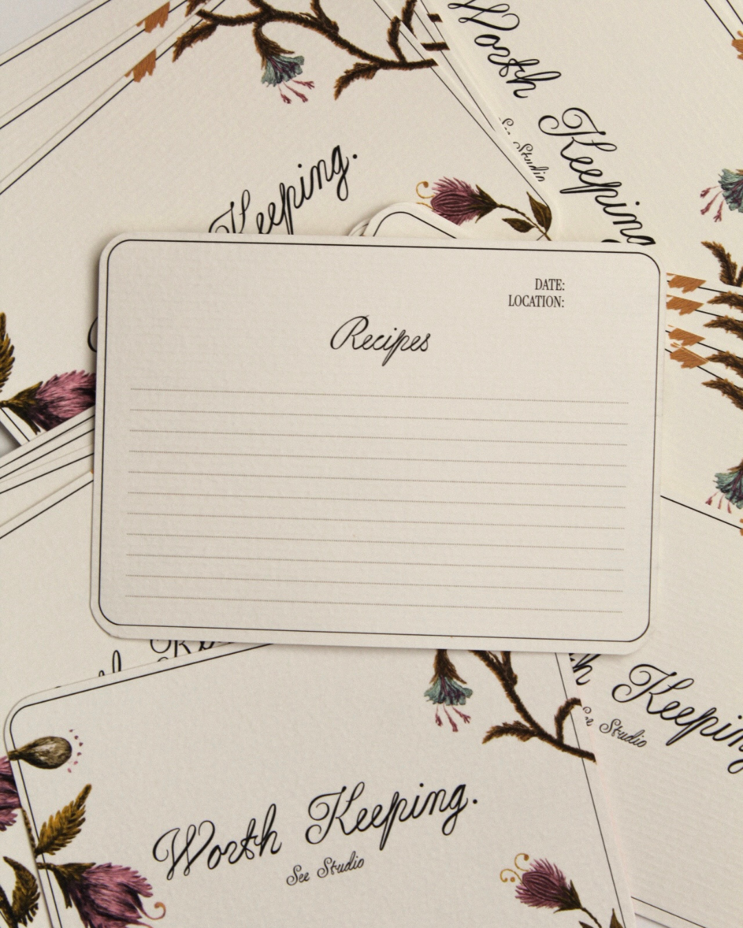 Recipe Cards - Powder Room